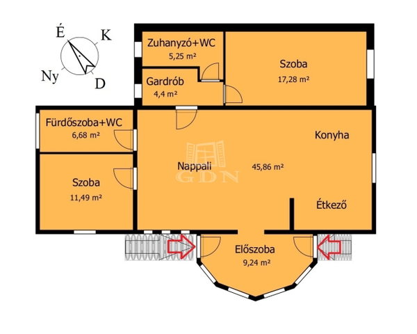 Eladó családi ház, Miskolcon 59.9 M Ft, 2+1 szobás