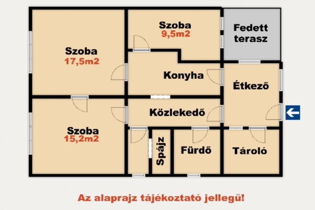 Eladó családi ház, Csikérián 16 M Ft, 3 szobás