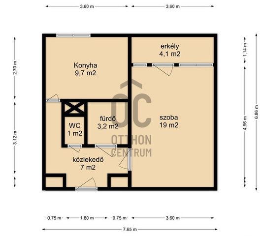 Kiadó téglalakás, albérlet, Zalaegerszegen 130 E Ft / hó