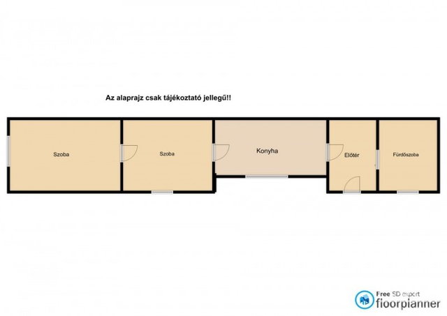 Eladó családi ház, Hódmezővásárhelyen 10.9 M Ft, 2 szobás