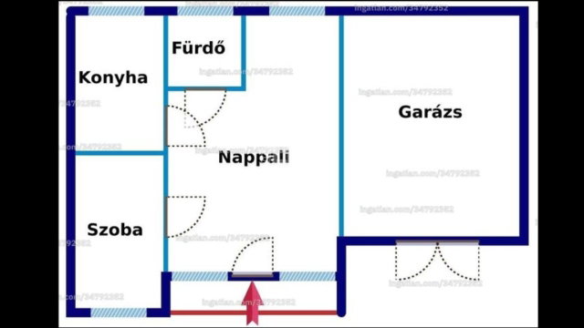 Eladó mezogazdasagi ingatlan, Baján 25 M Ft, 1 szobás