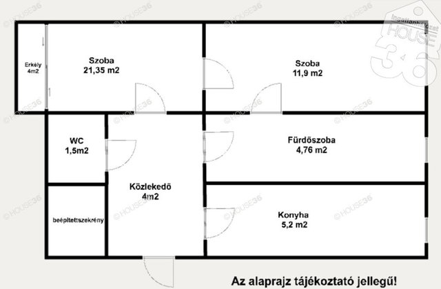 Eladó téglalakás, Kecskeméten 39.99 M Ft, 2 szobás