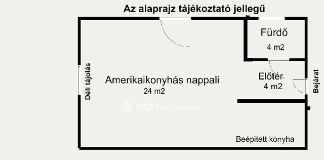 Eladó téglalakás, Budapesten, III. kerületben 64 M Ft, 1 szobás