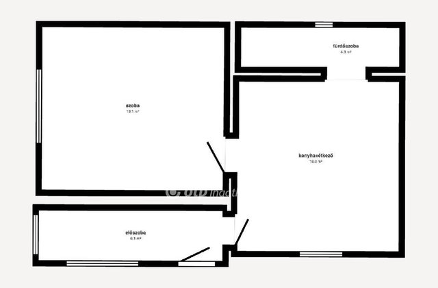 Eladó családi ház, Nyírtéten 12.5 M Ft, 1 szobás