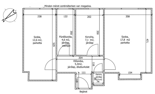 Eladó panellakás, Salgótarjánban 23.9 M Ft, 2 szobás
