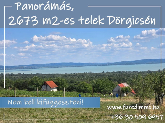 Eladó telek, Dörgicsén 12 M Ft / költözzbe.hu