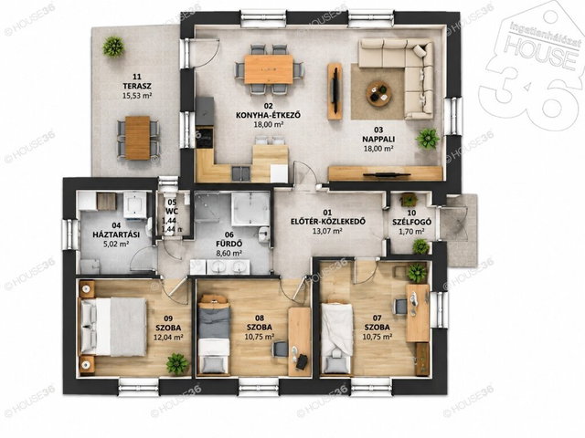 Eladó családi ház, Kunszálláson 89.5 M Ft, 4 szobás