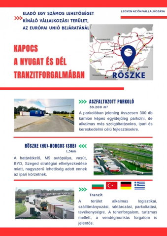 Eladó ipari ingatlan, Röszkén 1500 M Ft / költözzbe.hu