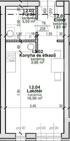 Eladó téglalakás, Nyíregyházán 30.8 M Ft, 1 szobás
