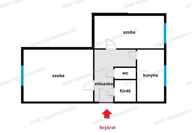 Eladó panellakás, Kecskeméten 39.99 M Ft, 2 szobás
