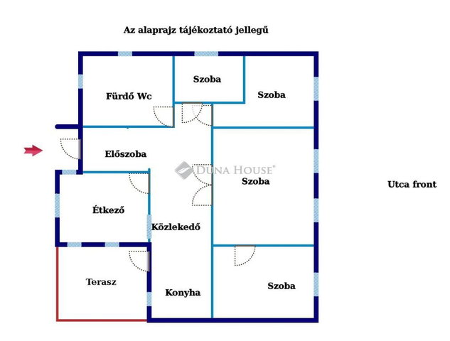 Eladó családi ház, Hosszúhetényen 73 M Ft, 3 szobás