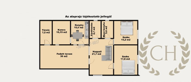 Eladó családi ház, Tömörkényen 16.9 M Ft, 3 szobás