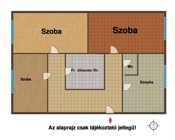 Eladó téglalakás, Budapesten, III. kerületben 105 M Ft, 3 szobás
