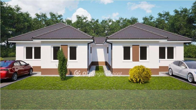Eladó ikerház, Vácrátóton 105 M Ft, 4 szobás