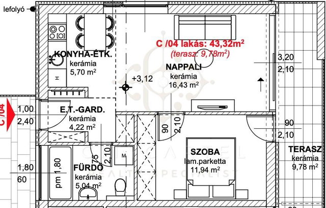 Eladó téglalakás, Balatonlelleén 58.999 M Ft, 2 szobás
