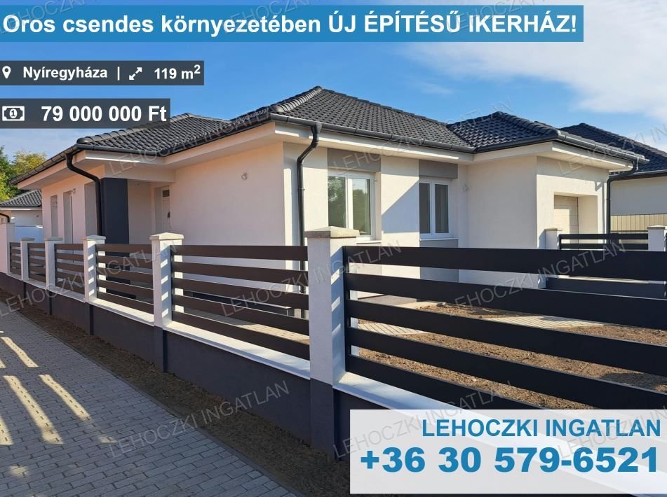 Ikerház · 4 hálószoba · 119 m² · 79.000.000 Ft