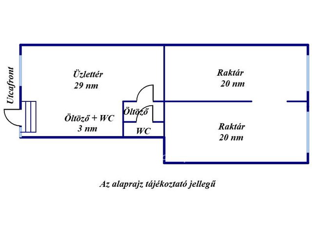 Eladó üzlethelyiség, Szolnokon 20 M Ft / költözzbe.hu