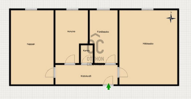 Eladó téglalakás, Zalaegerszegen 35 M Ft, 2 szobás