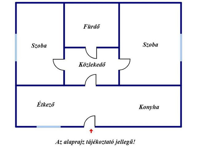 Eladó téglalakás, Szegeden 62.6 M Ft, 2 szobás