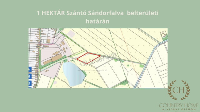 Eladó telek, Sándorfalván 10.9 M Ft / költözzbe.hu