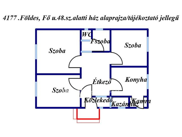 Eladó családi ház, Földesen 48 M Ft, 3 szobás