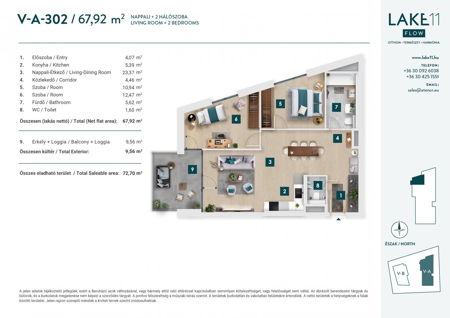3 bed · 68m² · 135.990.000 ft