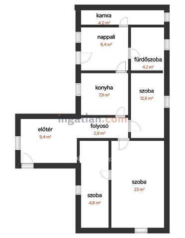 Eladó családi ház, Monostorapátin 36.5 M Ft, 2+1 szobás