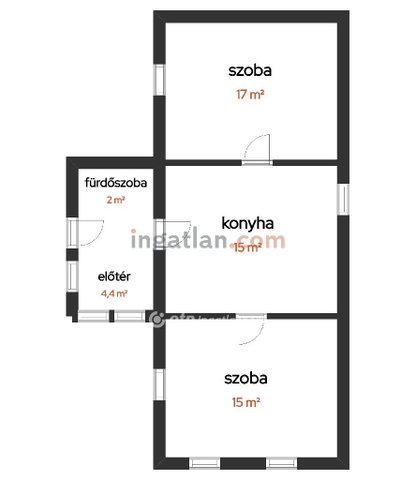 Eladó családi ház, Vizsláson 21.9 M Ft, 2 szobás