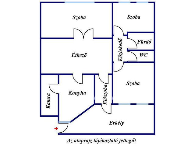 Eladó téglalakás, Szegeden 89.9 M Ft, 3 szobás