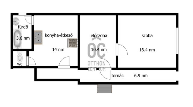 Eladó családi ház, Nyírtasson 9.9 M Ft, 2 szobás