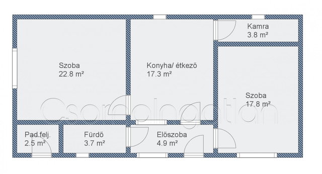 Eladó családi ház, Kenyerin 14.9 M Ft, 2 szobás