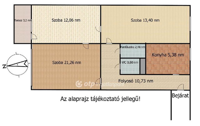 Eladó panellakás, Budapesten, X. kerületben 68 M Ft, 3 szobás