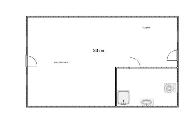 Eladó téglalakás, Mosonmagyaróváron 34.9 M Ft, 1 szobás