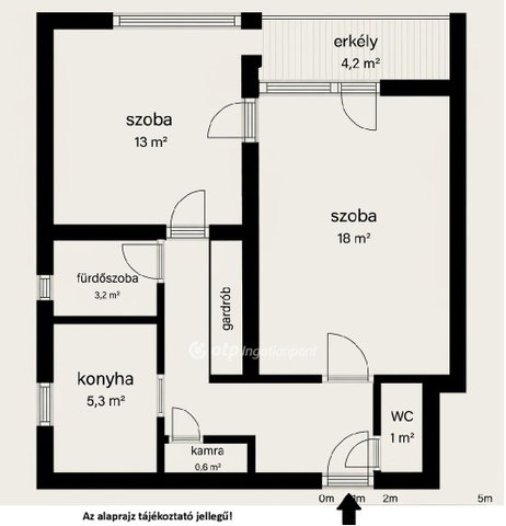 Eladó téglalakás, Budapesten, XX. kerületben 53.9 M Ft, 2 szobás