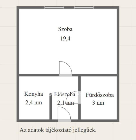 Eladó panellakás, Dombóváron 19.9 M Ft, 1 szobás