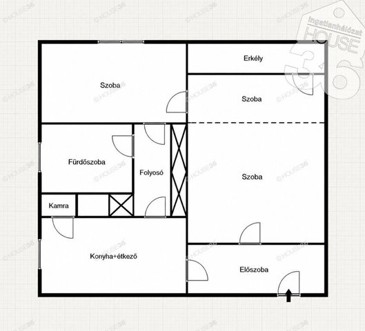 Eladó téglalakás, Kecskeméten 52.9 M Ft, 2 szobás