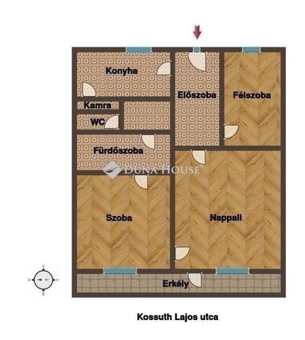 Eladó téglalakás, Budapesten, XXI. kerületben 53 M Ft, 3 szobás