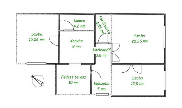 Eladó családi ház, Budapesten, XIX. kerületben 80 M Ft, 3 szobás