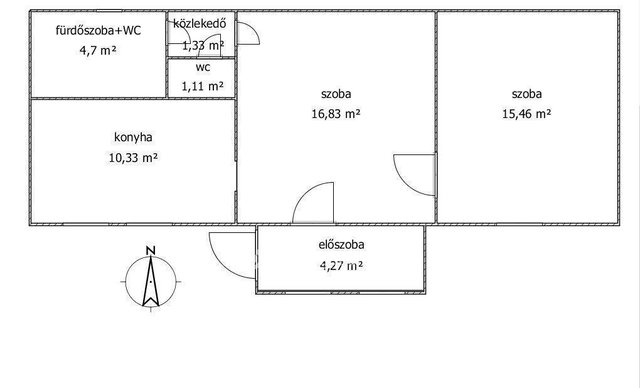 Eladó családi ház, Magyarbólyon 7.9 M Ft, 2 szobás
