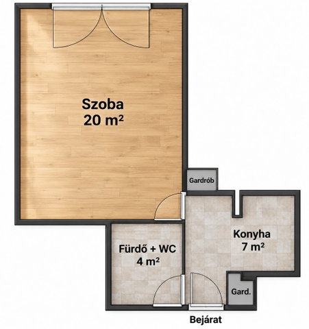 Eladó téglalakás, Budapesten, XI. kerületben 54.9 M Ft, 1 szobás