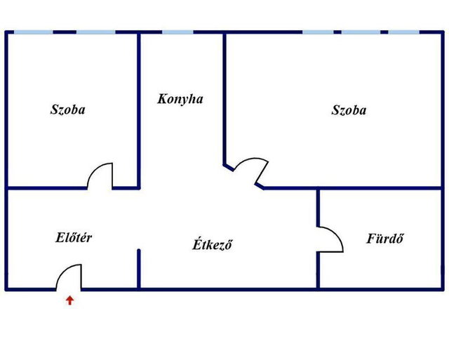 Eladó téglalakás, Miskolcon 55 M Ft, 2 szobás