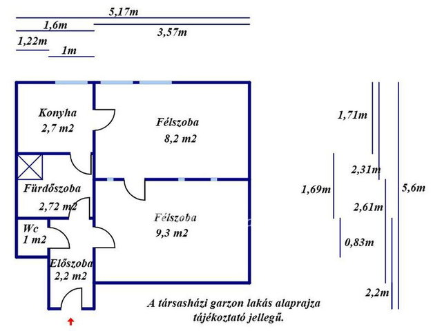 Eladó panellakás, Kecskeméten 26.9 M Ft, 1 szobás