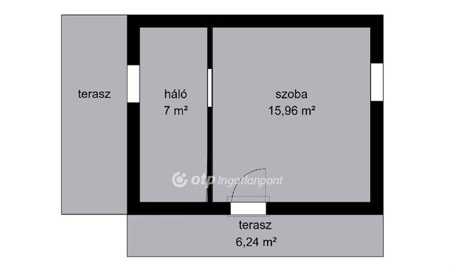 Eladó nyaraló, Szentesen 7 M Ft, 1+1 szobás