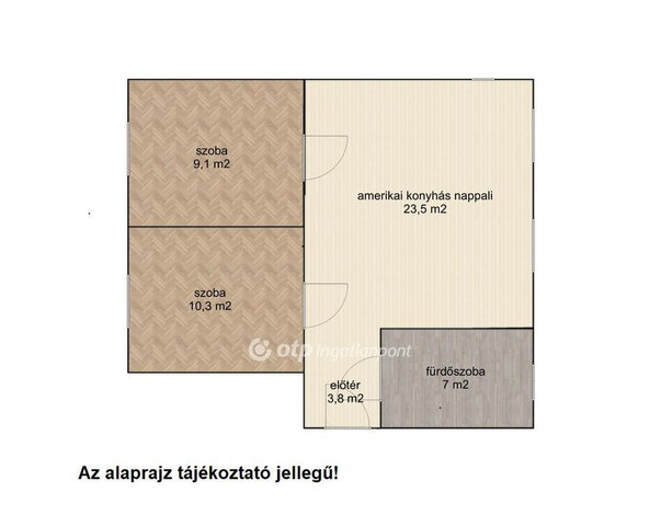 Eladó téglalakás, Nyíregyházán 43 M Ft, 2 szobás