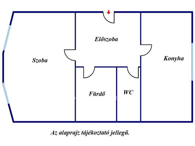 Eladó panellakás, Szolnokon 32 M Ft, 1 szobás
