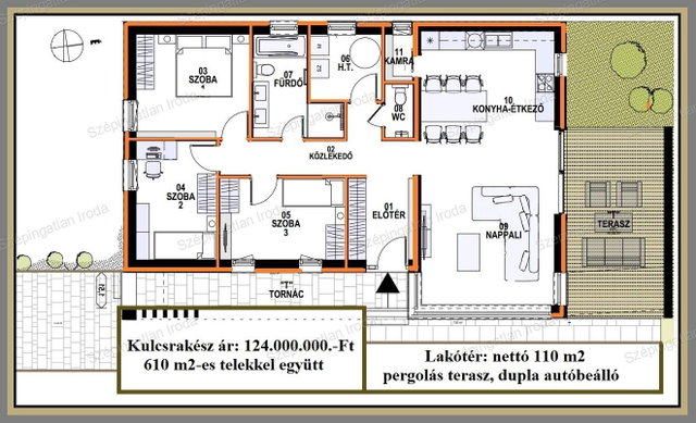 Eladó családi ház, Nagycenken 124 M Ft, 4 szobás
