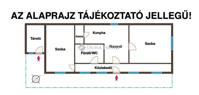 Eladó családi ház, Ercsiben 47.7 M Ft, 3 szobás