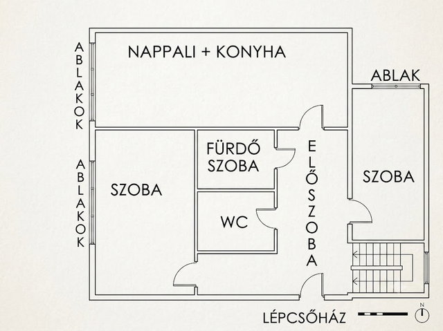 Eladó panellakás, Győrött 44.9 M Ft, 2+1 szobás