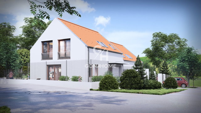 Eladó ikerház, Nemesvámoson 135 M Ft, 3+3 szobás