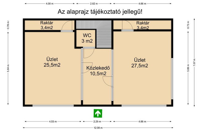 Eladó üzlethelyiség, Békéscsabán 109.99 M Ft